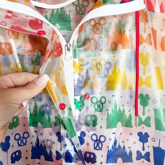 Disney’s Rainbow Mickey and Snacks Clear Raincoat - Picture 10 of 14